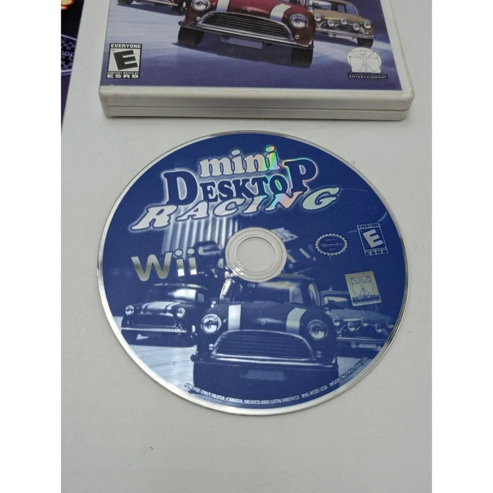 Mini Desktop Racing (Nintendo Wii) Complete Near Mint Disc